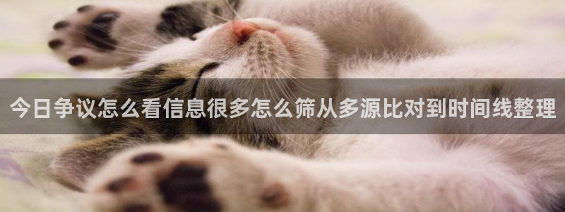 吃瓜网络热搜:今日争议怎么看信息很多怎么筛从多源比对到时间线整理