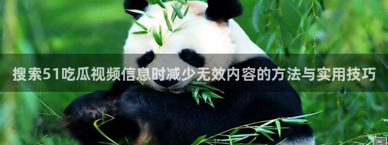 51吃瓜爆料事件:搜索51吃瓜视频信息时减少无效内容的方法与实用技巧